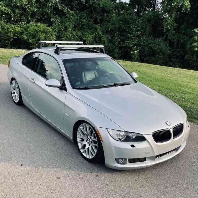 Detailed silver sedan